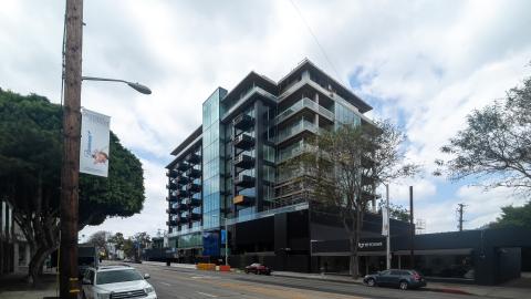 View of 8899 Beverly Boulevard looking northwest