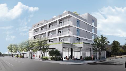 View of 4216 Melrose Avenue looking southeast