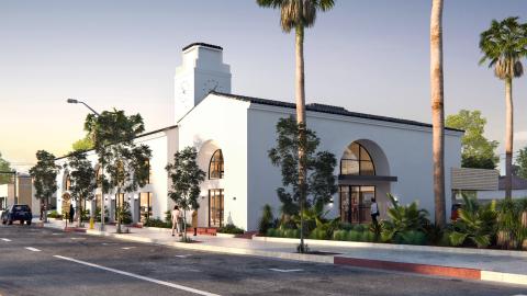 Rendering of The Braddock looking southwest from Sepulveda Boulevard