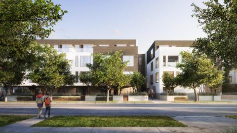 Rendering of The Addison from Croft Avenue