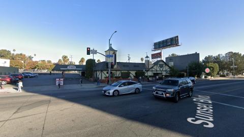 View of Taix from Sunset Boulevard