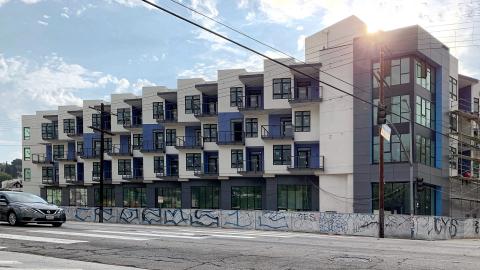 View of 1750 Glendale Boulevard looking northeast
