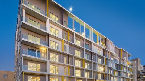 View of the 3838 apartments in Palms