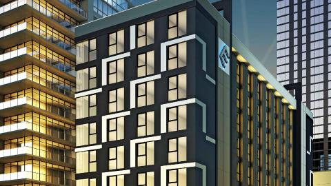 View of 1130 Hope Street looking northeast