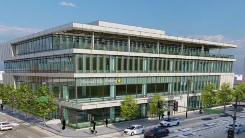 Rendering of the proposed medical office building at 590 Fair Oaks Avenue