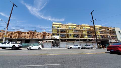 View of Whittier Place II looking north