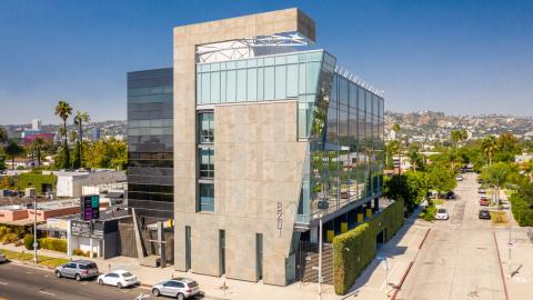 View of 8201 Beverly Boulevard looking northwest