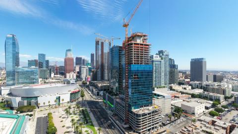 View of Fig + Pico looking northeast