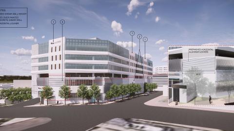 Rendering of the proposed expansion at Hollywood Presbyterian
