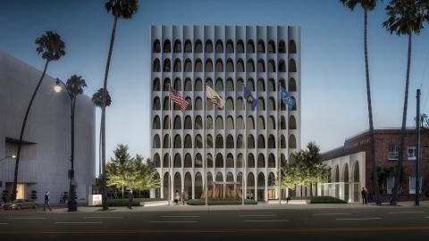 Rendering of revamped 9720 Wilshire Boulevard