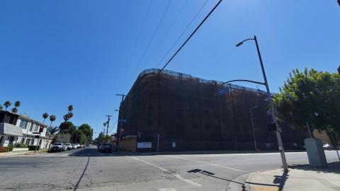 Construction of the Bell Creek Aapartments in Canoga Park