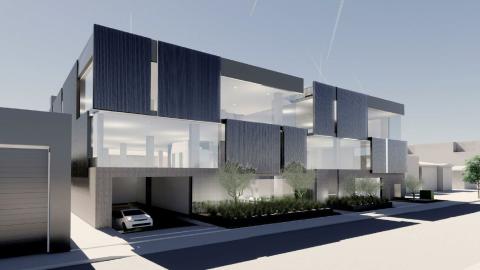 Rendering of 711 N Lillian Way looking northwest