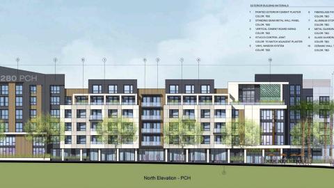 North elevation for 1280 PCH