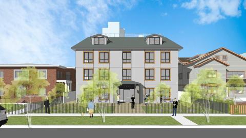 East elevation of 2323 Scarff Street