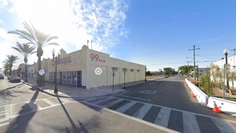 View looking southeast from the intersection of 6th and Whittier in Montebello