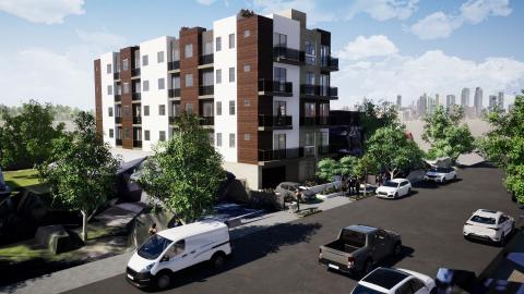 Rendering of 1177 w 37th Place looking northeast
