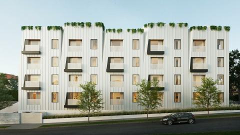 North elevation for 570 N Normandie Avenue