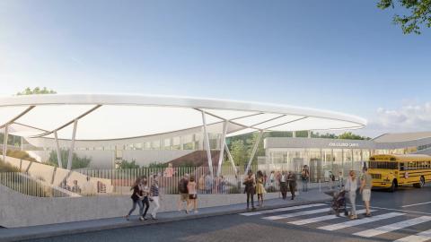 Rendering of the Jona Goldrich Campus at Holocaust Museum LA