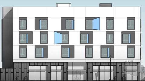 Elevation plan for The Quincy