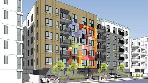 View of 1037 S Dewey Avenue looking northwest