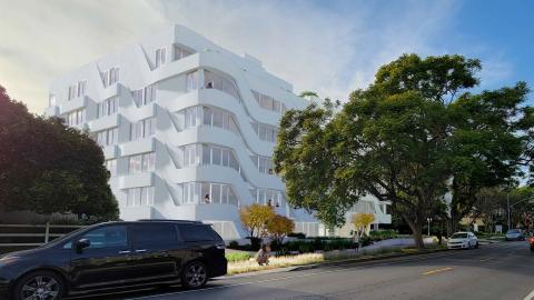 Rendering of 1505 S Veteran Avenue, looking northwest