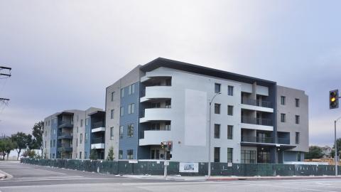 View of the El Monte Metro apartments