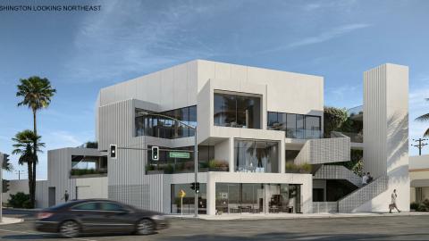 View of 5861-63 Washington Boulevard looking northeast