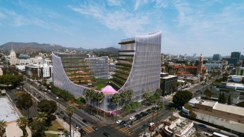 Aerial view of CMNTY Culture Campus looking northeast