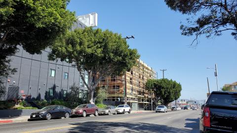 View looking northwest from Western Avenue