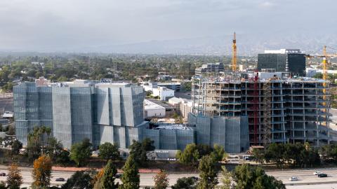 View of the Warner Bros. Second Century expansion looking north