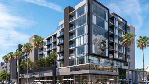 Rendering of Venue looking northeast from Overland Avenue
