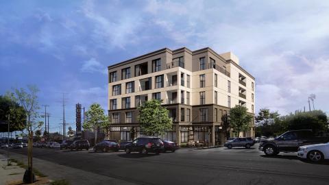 View looking southwest from 31st and Western