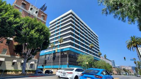View of 2500 Wilshire Boulevard looking southwest