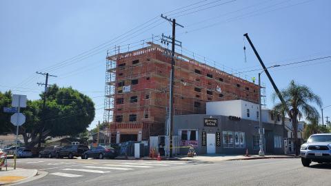View looking southeast from Gaffey Street