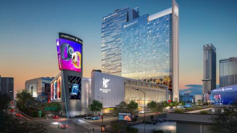 View of J.W. Marriott expansion looking northeast