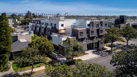 View of the Magnolia Villas looking southeast