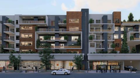 Rendering of 7115-7131 Van Nuys Boulevard