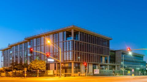 View of the Susan & Henry Samueli College of Health Sciences