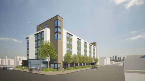 Rendering of 400 E Adams Boulevard