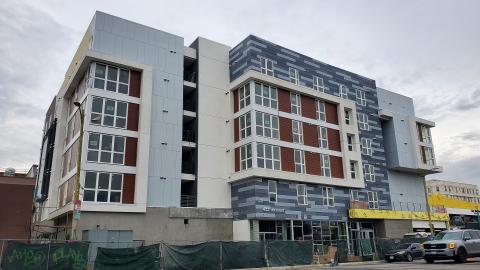 View looking northwest from Vermont Avenue