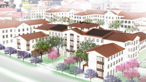 Rendering of West LA VA Building 404