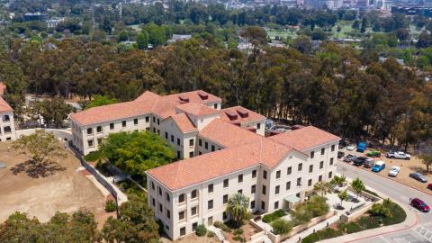 Aerial view of VA Building 205