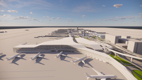 Rendering ot LAX Terminal 9