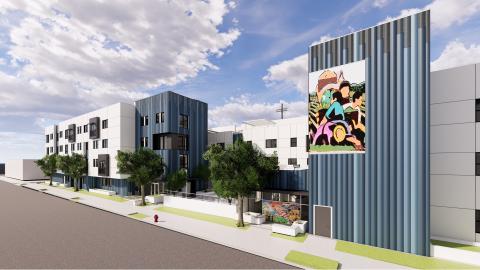 Rendering of the Montebello-Vista de J.J. Rodriguez apartments