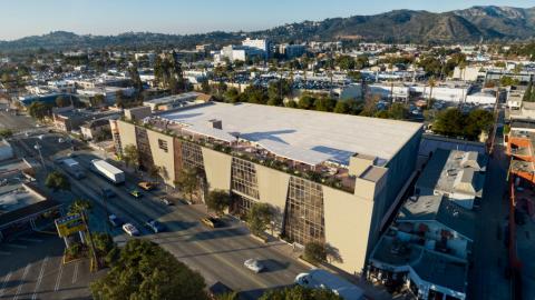 Aerial view of East End Studios