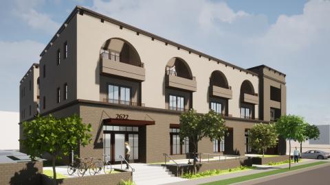 Rendering of proposed project at 2620 S Monmouth Avenue
