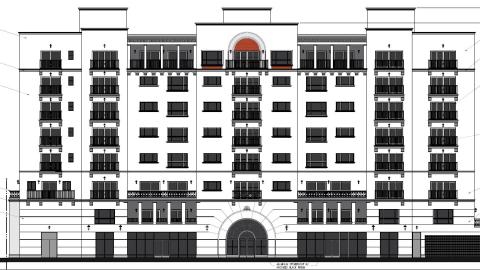 Elevation plan for Wilmington Manor