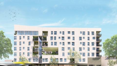 Rendering of the Peak Plaza Apartments