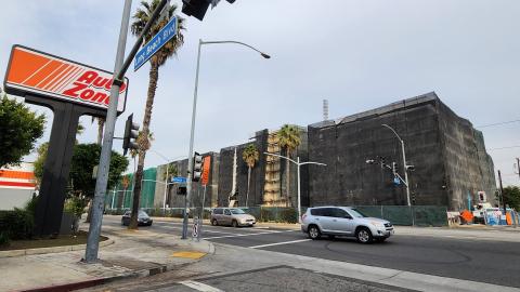 View looking northeast from Long Beach Boulevard