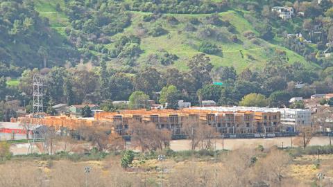 View of Blake Avenue small lot homes
